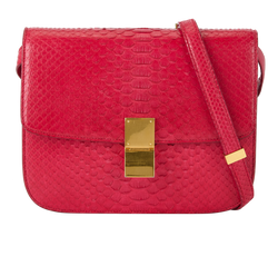 Medium Classic Box, Python, Pink, F-CE-0134, DB, 2*